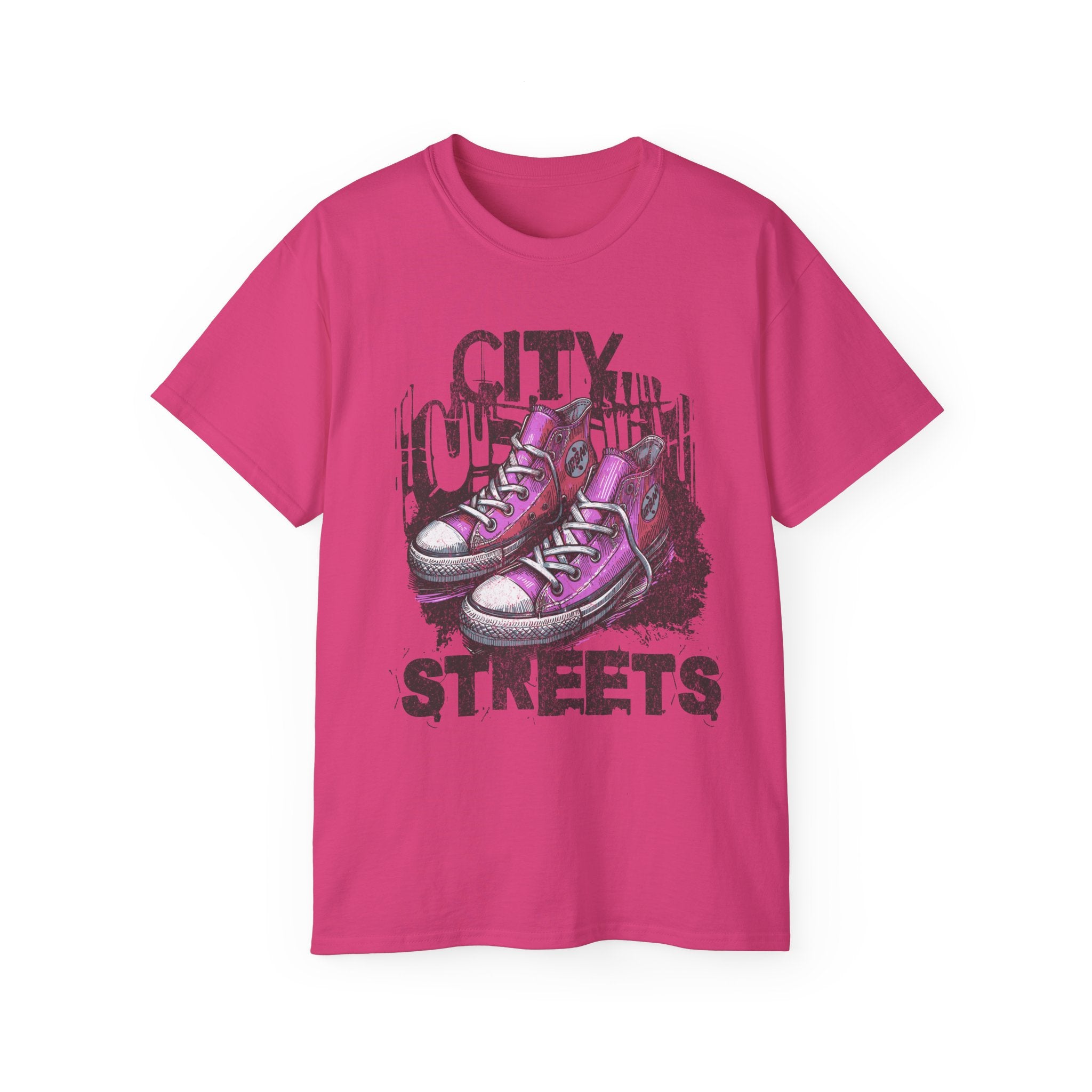 City Streets - Unisex Cotton Tee (Front) - Damned Threads